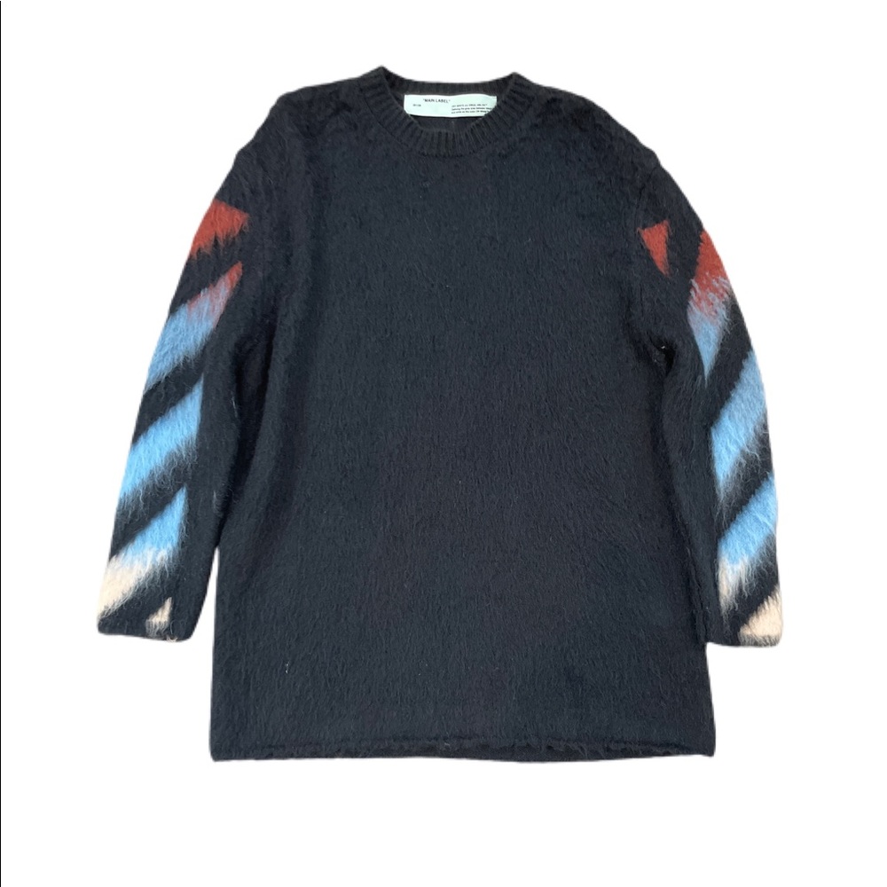 Off-White mohair and wool-blend signature sweater